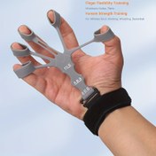 Resim Wrist Support ile El Kası Egzersizleri ve Tutma Eğitimi için Mükemmel olan Parmak Güçlendirici Silikon ve Germe Bantları 