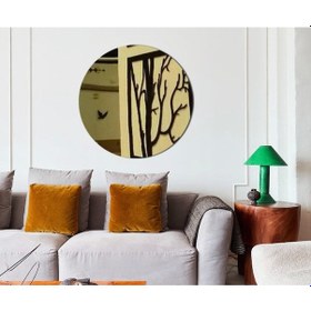 Resim 3mm Yuvarlak Ayna Pleksi Altın Daire Kesim Pleksi Ayna 