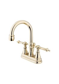 Resim Ks2612tl Templeton 4" Banyo Bataryası, 10,6 Cm Merkez, Cilalı Pirinç Açık Bej 