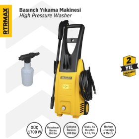 Resim Rtrmax RTM711 Yüksek Basınçlı Yıkama 1700 W 150 Bar 