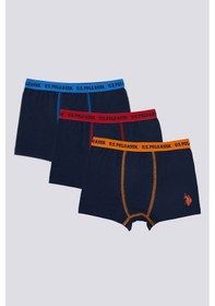Resim U.S. Polo Assn. U.S. Polo Assn Erkek Çocuk 3'lü Boxer Çok Renkli 