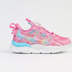 Resim Benetton ® İTHAL Pembe Çocuk Bağcık Mekanizmalı Spor Ayakkabı BNI-10254 