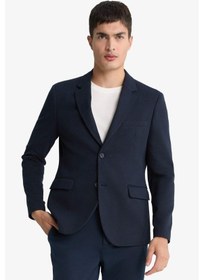 Resim Defacto Slim Fit Dar Kesim Blazer Ceket F7690ax25aunv64 Lacivert 