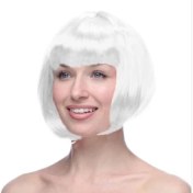 Resim Beyaz Küt Peruk Saç 