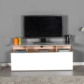 Resim Adore Vision Çekmeceli Tv Sehpası Sonoma - Lake Beyaz 