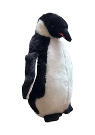 Resim Sevimli Peluş Penguen 35 Cm Uyku Arkadaşı Siyah 