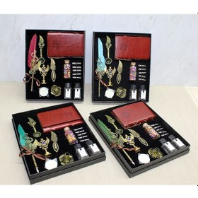 Resim Deri Defterli Divit Hokka Ve Mühür Seti Model 1 