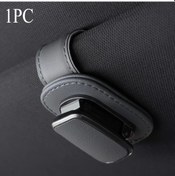 Resim Dashanshop Gri 1 Adet Güneşlik Organizatörü - Pu Deri Gözlük Tutucu, Kompakt Araç İçi Depolama 