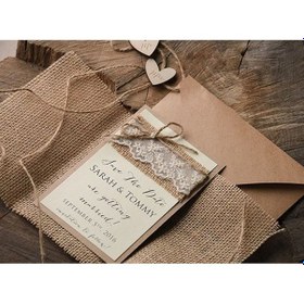 Resim Jüt Davetiye 20 Adet 