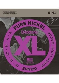 Resim D'addario Epn120 Elektro Gitar Tel Seti. Xl. Pure Nıckel. 9-41. S 