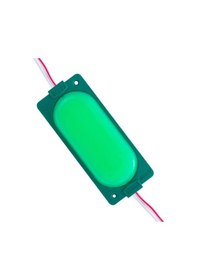 Resim Powermaster 12 Volt 3 Watt Yeşil 85 X 35 Mm Ip65 220 - 240 Lümen 140 Derece Cob Modül Led 