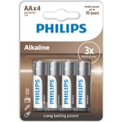 Resim Philips Alkalin 4lü AA Kalem Pil LR6A4B10 