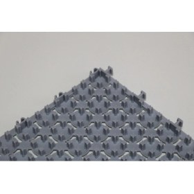 Resim Gri Plastik Yer Karosu 33X33CM, Sağlam ve Şık Döşeme Zemin Izgarası 