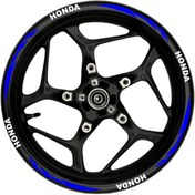 Resim Averyn HONDA Beyaz yazılı mavi reflektif pençe şeritli 
