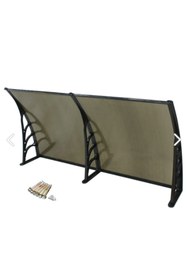 Resim SUNDURMAGROSS Kapı Pencere Üstü Pratik Sundurma 240 X 80 Siyah 