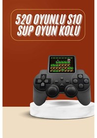 Resim Hnrlıshp Yeni Nesil Mini Atari 520 Retro Oyunlu S10 El Atarisi Video Oyun Konsolu 