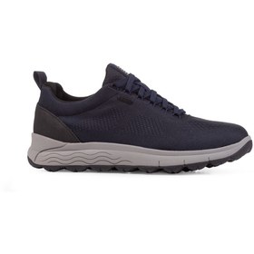 Resim Geox Men's Navy Blue Spherica 4x4 Abx Lace-Up Sports Sneaker 