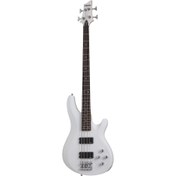 Resim Schecter C-4 Deluxe Bas Gitar (Satin White) 