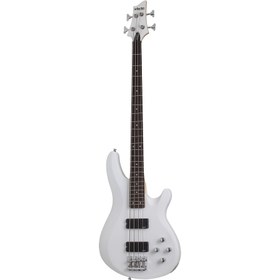 Resim Schecter C-4 Deluxe Bas Gitar (Satin White) 
