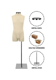 Resim Pantolon Giyebilen 48 Beden Erkek Terzi Mankeni İğne Batmaz 2 