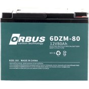 Resim ORBUS 12 V 80 Ah Elektrikli Bisiklet Aküsü 