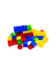 Resim Oyuncak Bloklar Mutlu Bloklar 34 Parça 