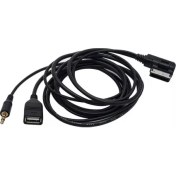 Resim Autoline Audi Mmı Uyumlu USB Aux 150 cm Kablo A4-A5-A6-A8-Q5-Q7 