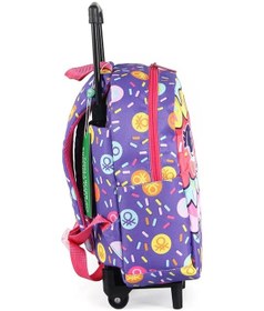 Resim Unıted Colors Of Benetton Kız Çocuk Anaokul Tekerlekli Sırt Çantas 03678 Mor 