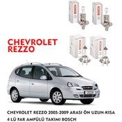 Resim CHEVROLET REZZO 2009 MODEL ÖN UZUN-KISA 4 LÜ FAR AMPÜLÜ TAKIMI BOSCH 