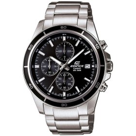 Resim Casio Edifice Efr-526d-1avudf Quartz Çelik Gri Siyah Kadran 10 Atm 44 Mm Erkek Kol Saati Gri 