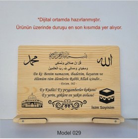 Resim Münzevi Masaüstü Ahşap Rahle/tablet/kitap Tutucu-model029 