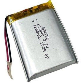 Resim Sertec 103040 3.7v 1200mah Li-polymer Pil 