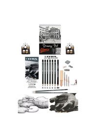 Resim Eskiz Defteri A5 120 Gr 50yp Lyra Art Design Dereceli Karakalem Eskiz Profesyonel Çizim Seti 
