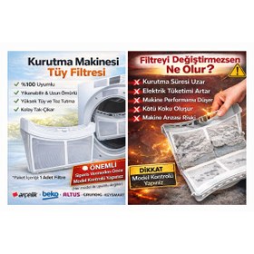 Resim ÖZ BEYAZ EŞYA Grundig GDH 80 Y ÇAMAŞIR KURUTMA MAKİNESİ KASET FİLTRESİ 