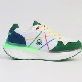 Resim Benetton Bni-10044 Ss Kadın Spor Ayakkabı BNI-10044-R145182 Beyaz - Yeşil 