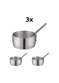 Resim 3 Adet 304 Çelik 60 Ml Mini Sosluk Kahvaltılık Ketçap Mayonez Sos Kabı 632by-3 Gri 