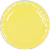 Resim Karton Tabak Makaron Sarı 8'li 