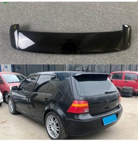 Resim Vw Golf 4 1998-2003 Uyumlu Plastik Parlak Siyah Boyalı Spoiler 