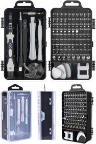 Resim snaiker Ally Mobile Ally 117 Parça Profesyonel Cep Telefonu Tablet Laptop Tamir Seti Tornavida Seti Siyah 