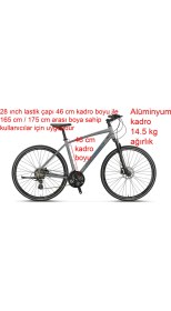 Resim Mosso Legarda Pro X21 Msm H Şehir Bisikleti 21 Vites 46 Kadro (165 cm Üstü Boy) 