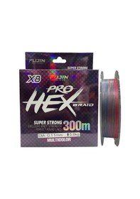 Resim Fujin Pro Hex 8x 300mt 0.11mm Multi Color İp Örgü Misina 