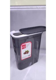 Resim Erzak Saklama Kabı 2.7 Lt Ölçekli Kapağı Kızaklı Yeni Royaleks-bnm-0674 Çok Renkli 