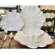 Resim Roy King EMS S2302A Daisy 24 Parça Yemek Takımı Gold 