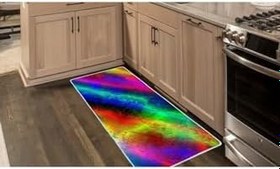 Resim Colorix Carpet Kaymaz Taban Tezgah Önü Mutfak Paspası 75x150 cm No: 670 