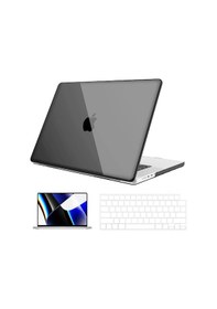 Resim NovStrap Apple Uyumlu MacBook Pro 2021 M1 16.2 inc A2485 Parlak Alt Üst Kılıf + Klavye Kılıfı + Film 