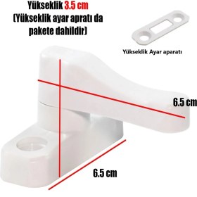 Resim Pvc Çekmeli Kapı Pencere Emniyet Kilidi Pimapen Ev Çocuk Bebek Güvenlik Kilidi 4 Adet 