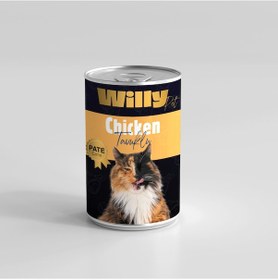 Resim Willypet Pate Tavuk Etli Yetişkin Konserve Kedi Maması 20 x 400 G 