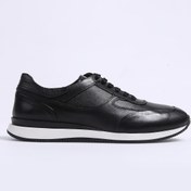 Resim Fabrika Siyah Erkek Deri Sneaker GIMCHE 
