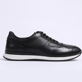 Resim Fabrika Siyah Erkek Deri Sneaker GIMCHE 