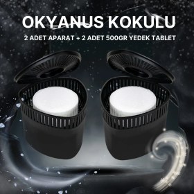 Resim 2 Adet 500 gr Nem Alıcılı ve Rutubet Giderici Aparat Üçgen Okyanus (Tablet Dahil) 